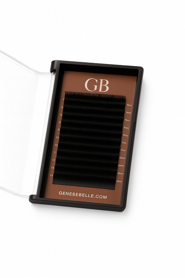Matte Black Velvet Lash Trays