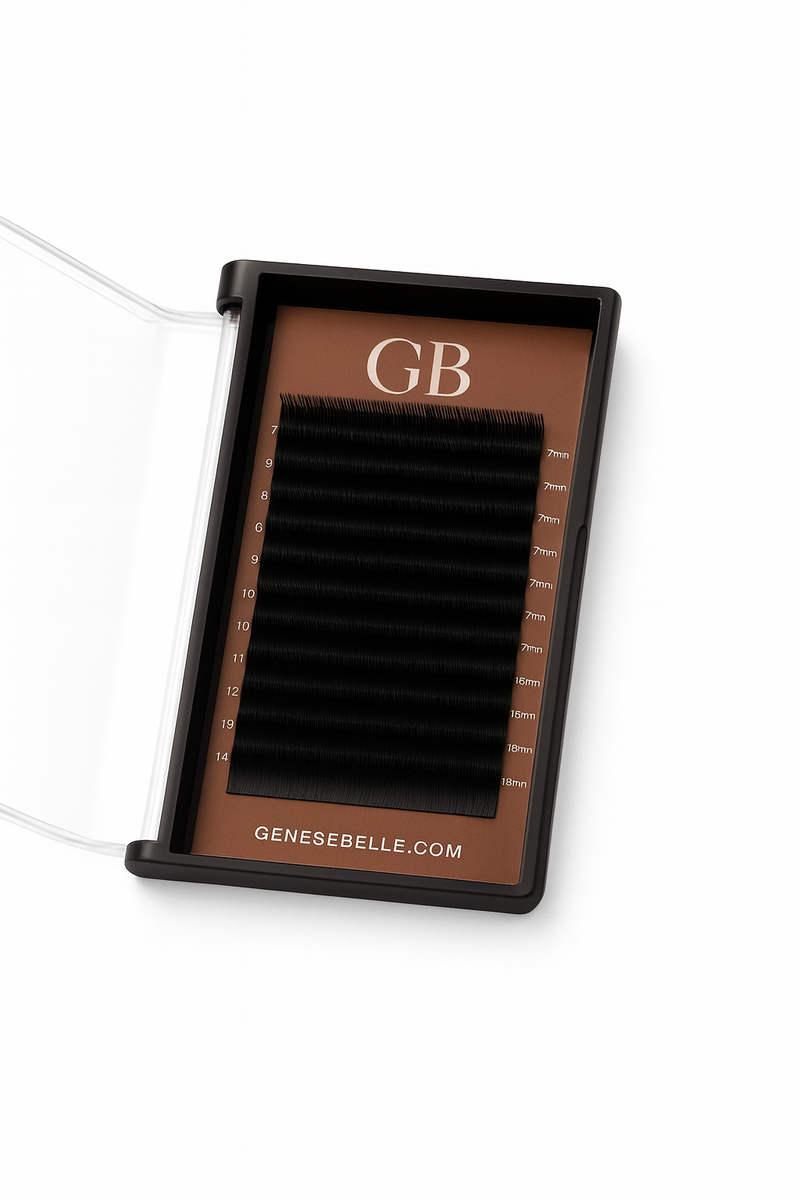 Matte Black Velvet Lash Trays